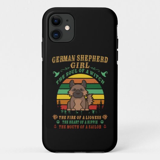 12ドイツの羊飼いの女の子魔女の魂 Case-Mate iPhoneケース (裏面)