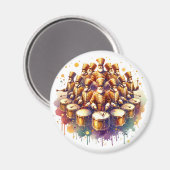 12ドラマズドラミング12日のクリスマス マグネット (正面/裏面)