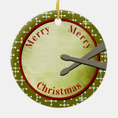 12ドラマズドラミング – カスタム年 セラミックオーナメント (裏面)