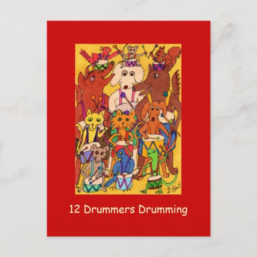 12ドラマー・ドラム シーズンポストカード (正面)