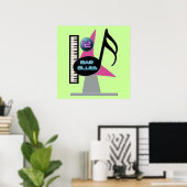 12バーブルースバーポスター ポスター (ホームオフィス)