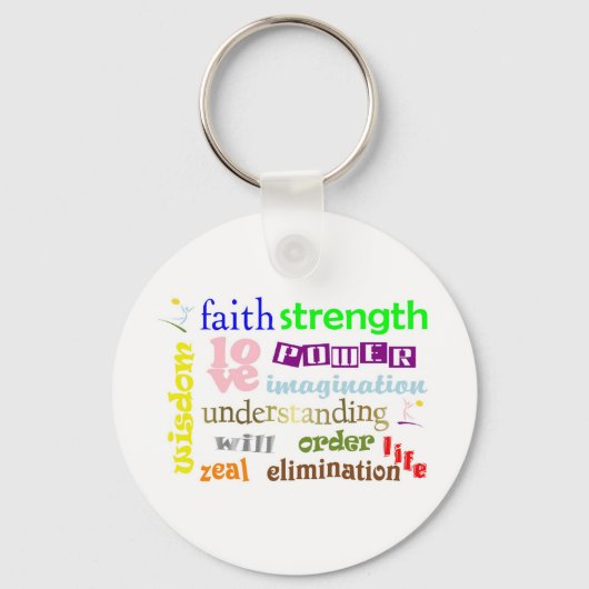 12パワーズデザインキーチェーン キーホルダー (正面)