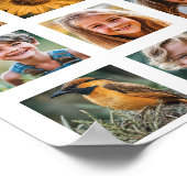 12パーソナライズされた – 写真コラージュ ポスター (角)