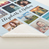 12ファミリカスタムフォトコラージブルーの作成 シェルパブランケット (3/4)