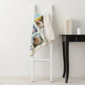 12ファミリーフォトコラージュビーチサンゴ航海の簡単 シェルパブランケット (インサイチュ)