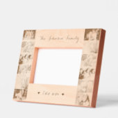 12ファミリーフォトコラージュモノグラムの木製レーザー レーザー彫刻フレーム (左)