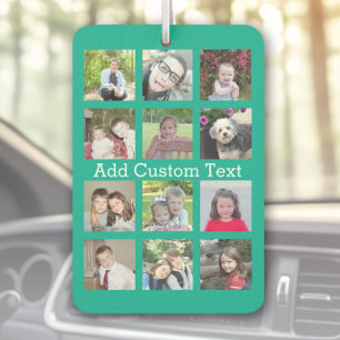 12フォトインスタグラムのコラージュ（緑） カーエアーフレッシュナー