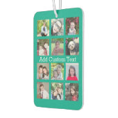 12フォトインスタグラムのコラージュ（緑） カーエアーフレッシュナー (左)