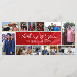 12フォトクリスマスカード |休日のコラージュ