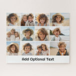 12フォトグリッドのコラージュ – 白 – モダンタイプ黒 ジグソーパズル<br><div class="desc">3行シンプルと4列の写真を含むフォトグリッド。9枚の写真は正方形で、残りの3枚は水平/風景である。このデザインはモダン底に文字を追加するシンプルフォント、レトロな外観のを含む。休暇パーソナライズされたパズルを作るか、家族や友人の写真のグリッドを含む贈り物を作る。すべてのオプションの高度な編集領域をチェック。背景色またはおもしろいスタイルの変更を行う</div>