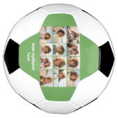 12フォトグリッドコラージュ – Sage Green – タイモダンプ サッカーボール (回転)