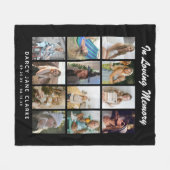 12フォトグリッド「愛する記憶の中」メモリアル フリースブランケット (正面(横))