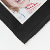 12フォトコラージュおじいちゃんメイクライフグランド引用文 フリースブランケット (角)