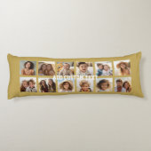 12フォトコラージュと金ゴールド背景 ボディピロー (裏面)