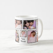 12フォトコラージュによる思い出インスパイアの引用文 コーヒーマグカップ (正面右)