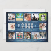 12フォトコラージュのキャプション何1年の青い木 シーズンカード (正面)