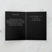 12フォトコラージュの葬式カード カード (内部)