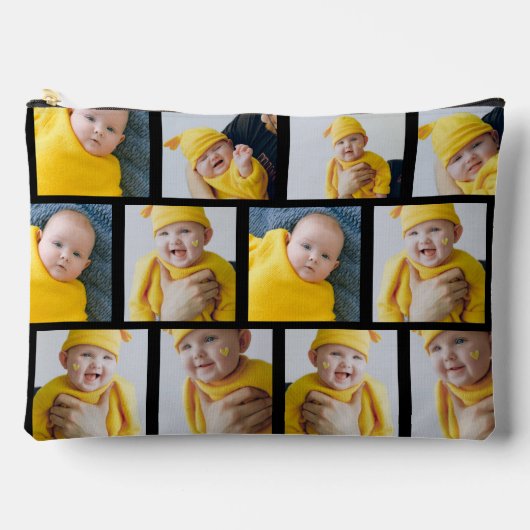 12フォトコラージュテンプレート独自のおもしろいを作成 アクセサリーポーチ (正面)