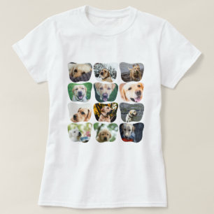 12フォトコラージュユニークパーソナライズされた Tシャツ