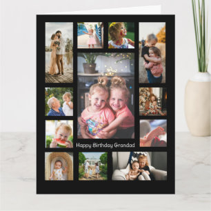 12フォトコラージュユニークミニマルなモンタージュシンプルのモンタージュ カード