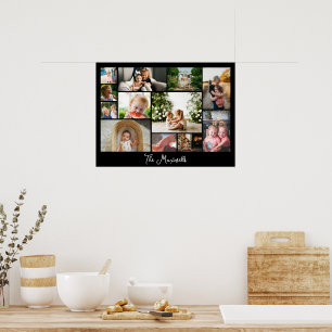 12フォトコラージュユニークミニマルなモンタージュシンプルのモンタージュ ポスター