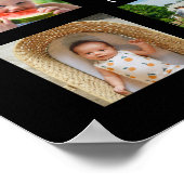 12フォトコラージュユニークミニマルなモンタージュシンプルのモンタージュ ポスター (角)