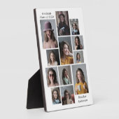 12フォトコラージュ任意の名前の追加の卒業 フォトプラーク (側面)