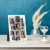 12フォトコラージュ任意の名前の追加の卒業 フォトプラーク (側面)