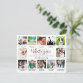 12フォトコラージュ何年間レビューのキャプション シーズンポストカード (スタンド正面)