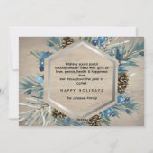 12フォトコラージュ年レビュー松素朴材の木 シーズンカード (裏面)