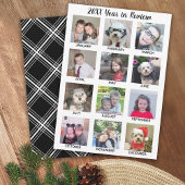 12フォトコラージュ年レビュー – 名前をトップに追加 シーズンカード