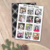 12フォトコラージュ年レビュー – 名前をトップに追加 シーズンカード