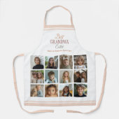 12フォトコラージュ最高のおばあちゃん今まで エプロン (正面)