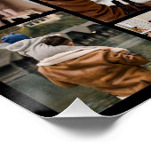 12フォトコラージュ最高のパパ常に光沢 ポスター (コーナー)