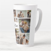 12フォトコラージュ最高のパパ カフェラテマグ (右アングル)