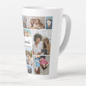 12フォトコラージュ最高のフォン永遠 カフェラテマグ (右アングル)