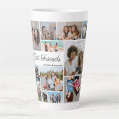 12フォトコラージュ最高のフォン永遠 カフェラテマグ (正面)