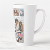 12フォトコラージュ最高のフォン永遠 カフェラテマグ (右)