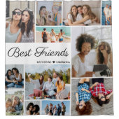 12フォトコラージュ最高のフォン永遠 シャワーカーテン (正面)