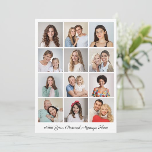 12フォトコラージュ自分のグリーティングカードを追加 (スタンド正面)