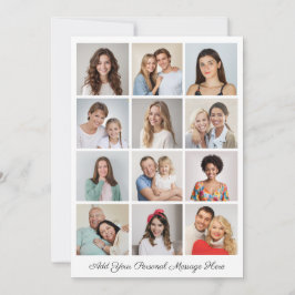 12フォトコラージュ自分のグリーティングカードを追加