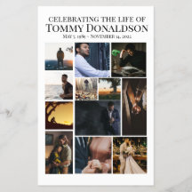 12フォトコラージュ葬儀フライヤー