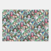 12フォトコラージュ – インスタントモンタージュ写真ダイヤモンド ラッピングペーパーシート (正面2)