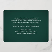 12フォトコラージュ&キャプショングリーンなんと一年！ 箔シーズンカード (裏面)