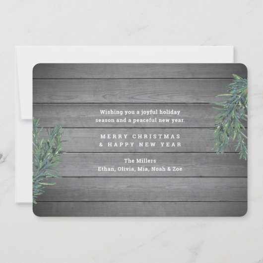 12フォトコラージュ&キャプション何年パインウッド シーズンカード (裏面)