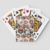 12フォトコラージュ – ファンキー六角形パターン トランプ (裏面)