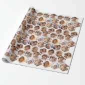 12フォトコラージュ – 六角ファンキーハニカム模様 ラッピングペーパー (アンロールド)