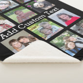 12フォトコラージュ（黒い背景） シェルパブランケット (3/4)