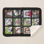 12フォトコラージュ（黒い背景） シェルパブランケット (正面(横))