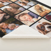 12フォトパーソナライズされたコラージュ シェルパブランケット (3/4)